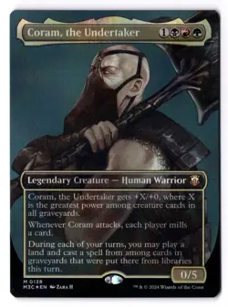 Coram, The Undertaker NM* FOIL BORDERLESS Modern Horizons 3 0138 mtg -UnltdCards - Image 1