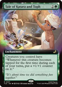 MTG Tale of Katara and Toph - Foil - Extended Art, NM-Mint, English Avatar: The - Image 1