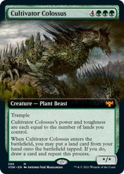 MTG Cultivator Colossus - Extended Art, NM-Mint, English Innistrad: Crimson Vow - Image 1