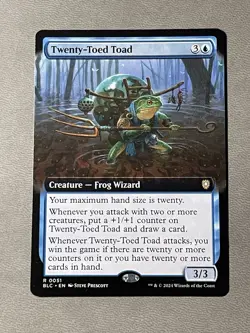 MTG Twenty-Toed Toad - Extended Art, NM-Mint, English Commander: Bloomburrow - Image 1