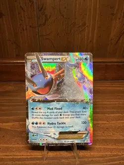 Pokemon Swampert EX Black Star Promo Holo Rare TCG Card XY55 MP - Image 1