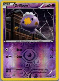 Pokemon - Drifloon 50/124 - Dragons Exalted - Reverse Holo - NM/M - Image 1