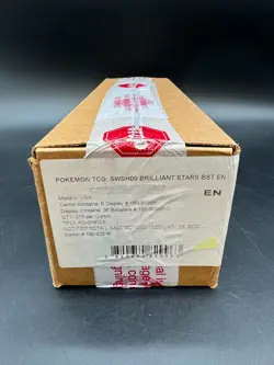 Pokemon TCG Sword & Shield Brilliant Stars SWSH09 Booster Box Case SEALED - Image 1