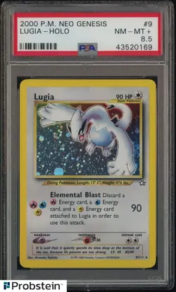 2000 Pokemon Neo Genesis #9 Lugia - Holo PSA 8.5 NM-MT+ - Image 1