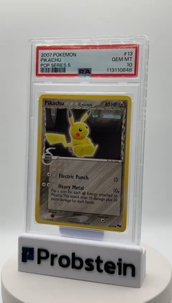 2007 Pokemon POP Series 5 #13 Pikachu PSA 10 GEM MINT - Image 2