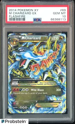 2014 Pokemon XY Flashfire #69 M Charizard EX PSA 10 GEM MINT - Image 1