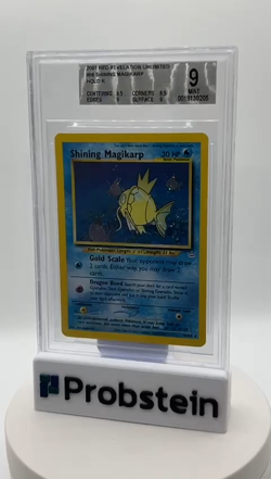 2001 Pokemon Neo Revelation Unlimited #66 Shining Magikarp Holo R BGS 9 MINT - Image 2