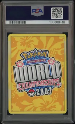 2007 Pokemon Promo World Chmp Leg Ascent Jolteon Gold Star PSA 8 NM-MT - Image 3