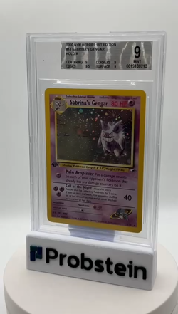 2000 Pokemon Gym Heroes 1st Edition #14 Sabrina's Gengar Holo BGS 9 MINT - Image 2