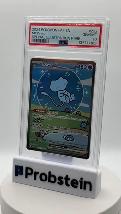 2024 Pokemon PAF EN Special Illustration Rare #232 Mew ex PSA 10 GEM MINT - Image 2