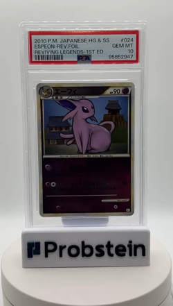 2010 Pokemon JPN HG & SS Reviving Legends 1st Ed #024 Espeon Rev. Foil PSA 10 - Image 2