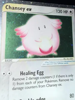Chansey ex #96/109 Ultra Rare Pokemon EX Ruby And Sapphire & English 2003 LP - Image 1
