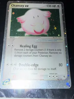 Chansey ex #96/109 Ultra Rare Pokemon EX Ruby And Sapphire & English 2003 LP - Image 4