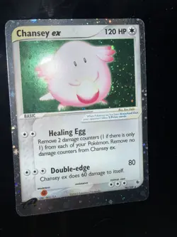 Chansey ex #96/109 Ultra Rare Pokemon EX Ruby And Sapphire & English 2003 LP - Image 5