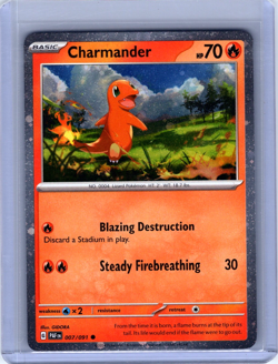 Charmander Cosmos Holo 007/091 Pokemon Paldean Fates - Image 1