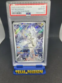 Pokemon TCG N's Reshiram 167/159 Journey Together PSA 10 - Image 1