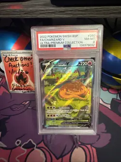 PSA 8 Charizard V SWSH 260 UPC Promo Alt Art Pokemon Card - Image 1