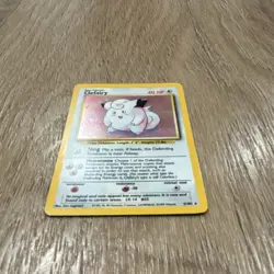 Pokemon Clefairy Base Set Holo Rare Card 5/102 40 HP English 1999 TCG - Image 2