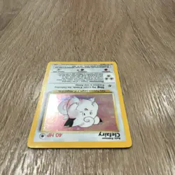 Pokemon Clefairy Base Set Holo Rare Card 5/102 40 HP English 1999 TCG - Image 4