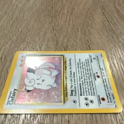 Pokemon Clefairy Base Set Holo Rare Card 5/102 40 HP English 1999 TCG - Image 5