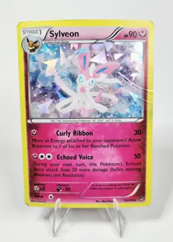 Sylveon 72/111 XY Furious Fists Cracked Ice Holo 2014 Pokemon Card HP/DMG - Image 1