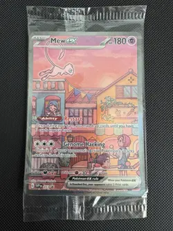 Mew ex SVP 053 Pokemon TCG Scarlet Violet 151 Black Star Promo Full Art SEALED - Image 1