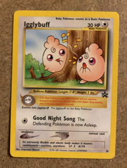 Pokemon - Igglybuff Black Star Promo # 36 NM - Image 1