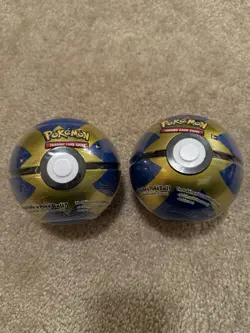 (2) Pokemon TCG: Poke Ball Tin (Quick Ball) D21 (2020) - Factory Sealed Cosmic - Image 1