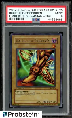 SEQUENTIAL 2002 Yu-Gi-Oh 1st Edition Exodia the Forbidden One FULL SET Of 5 PSA - Image 2