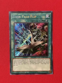 Yugioh! TOON PAGE-FLIP 1ST EDITION SECRET RARE BLCR-EN068 NM - Image 1