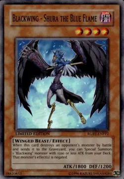 Blackwing - Shura the Blue Flame - RGBT-ENPP2 - Super Rare - Image 1