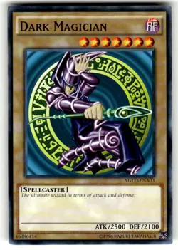 Dark Magician YGLD-ENA03 Common Unl Edition Yugioh Trading Card NM - Image 1