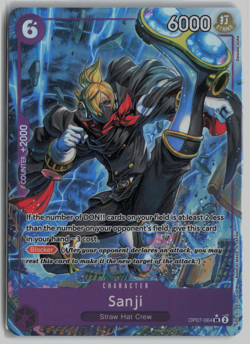 Sanji SR Alt Art OP07-064 - One Piece 500 Years In The Future - Image 1