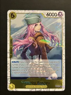 One Piece TCG Jewelry Bonney P-085 Japanese Pirate Foil P-085 PB-02 NM - Image 1