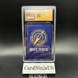 CGC PRISTINE 10 Monkey D Luffy P-043 One Piece Promotion Card Foil 2023 Weekly - Image 2