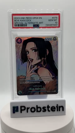 2023 One Piece OP04 Special Alternate Art #078 Boa Hancock PSA 10 GEM MINT - Image 2
