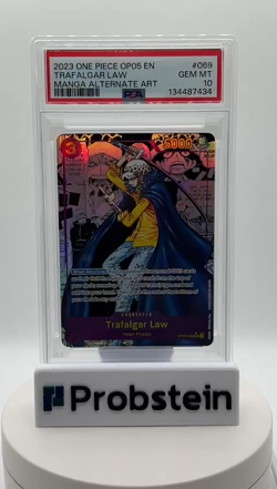 2024 One Piece PRB-01 EN Manga Alternate Art #069 Trafalgar Law PSA 10 GEM MINT - Image 2