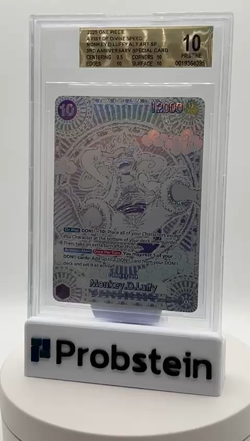 2025 ONE PIECE EN MONKEY D LUFFY 3RD ANNIVERSARY SILVER OP05-119 BGS 10 PRISTINE - Image 2