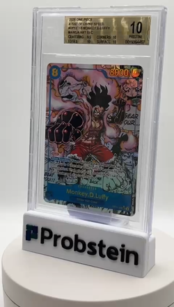 2025 One Piece OP11 EN Fist of Divine Speed Manga Art #118 Monkey D Luffy BGS 10 - Image 2