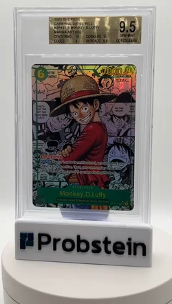 2025 One Piece Carrying on His Will OP13-118 Monkey D. Luffy Manga BGS 9.5 - Image 2