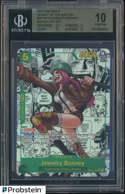 2025 One Piece Legacy of The Master OP12-118 Jewelry Bonney Manga BGS 10 - Image 1