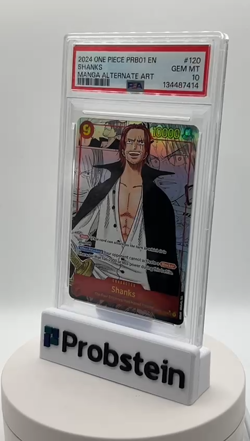 2024 One Piece PRB01 EN Manga Alternate Art #120 Shanks PSA 10 GEM MINT - Image 2