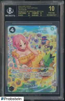 2023 One Piece Wings of The Captain JPN Rebecca SP Spcl Foil BGS 10 BLACK LABEL - Image 1