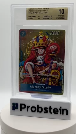 2024 One Piece EN Dallas Convention Exclusive Foil #043 Monkey D. Luffy BGS 10 - Image 2