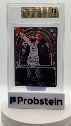 2025 One Piece OP-09 EN Carrying on His Will Silver #004 Shanks BGS 10 PRISTINE - Image 2