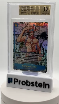 2025 One Piece Carrying on His Will OP13-119 Portgas D Ace Manga BGS 10 PRISTINE - Image 2