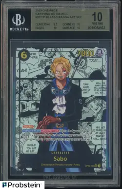 2025 One Piece Carrying on His Will OP13-120 Sabo Manga Art BGS 10 PRISTINE - Image 1