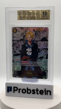 2025 One Piece Carrying on His Will OP13-120 Sabo Manga Art BGS 10 PRISTINE - Image 2
