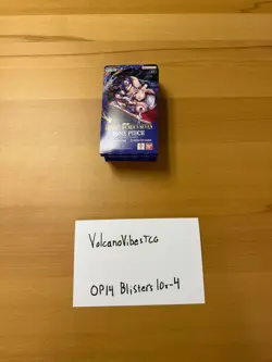 One Piece CG OP-14 The Azure Sea's Seven Sleeved Booster Packs Lot Of 10 [4] - Image 2