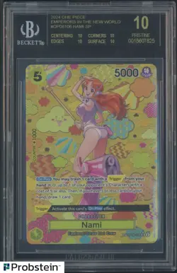 2024 One Piece Emperors in The New World OP08106 Nami SP BGS 10 BLACK LABEL - Image 1